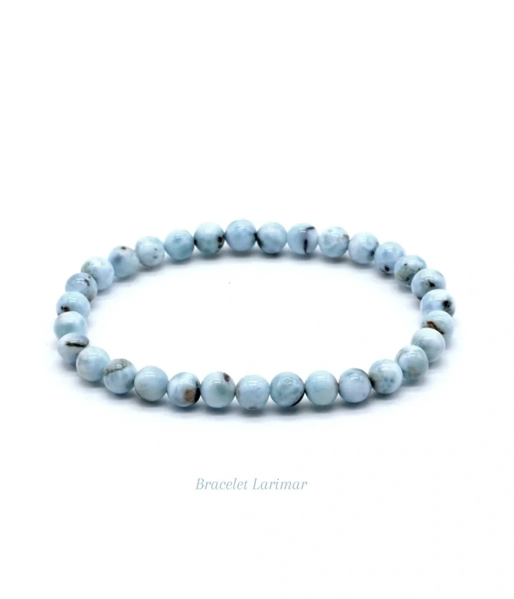 Bracelet Larimar – 6 mm Réf. : BR-LRM6